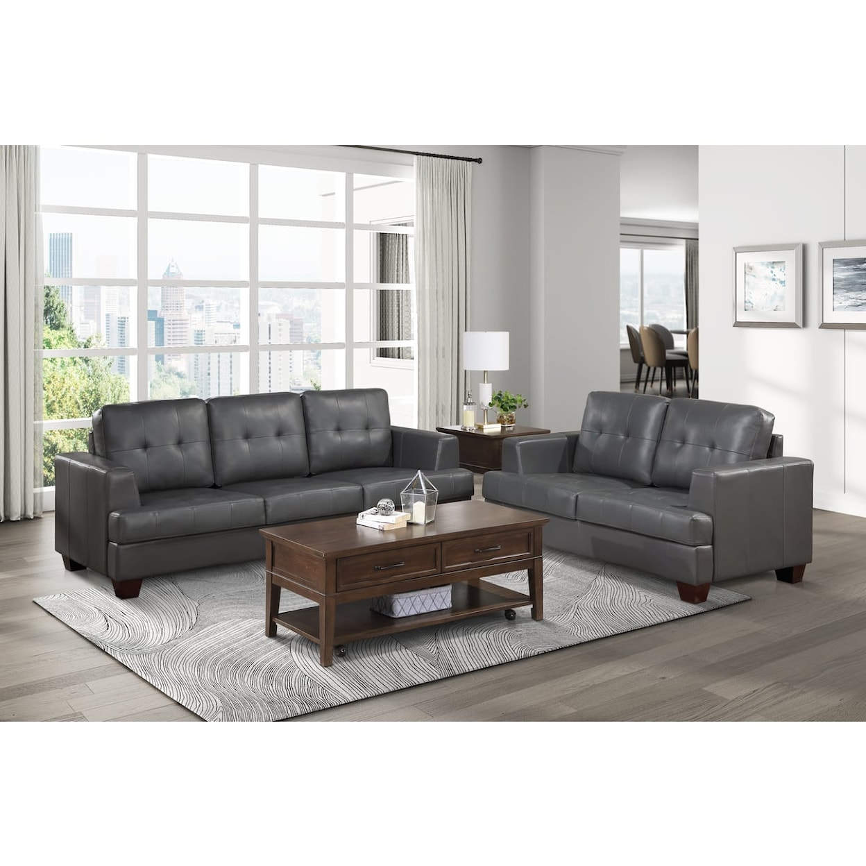 Homelegance Hinsall Loveseat