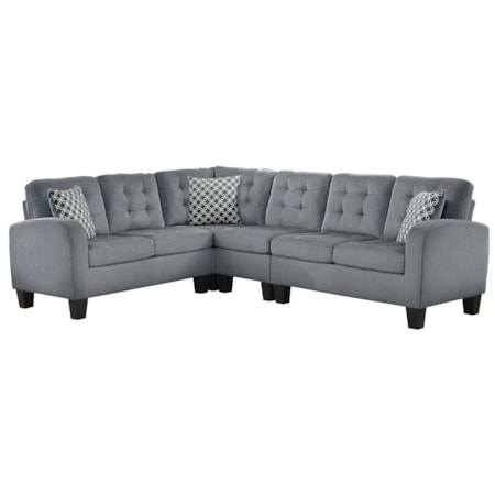 2-Piece Reversible Sectional Sofa