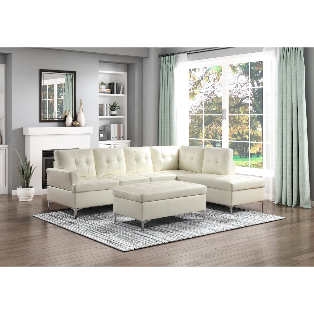 Homelegance Furniture Barrington Ottoman