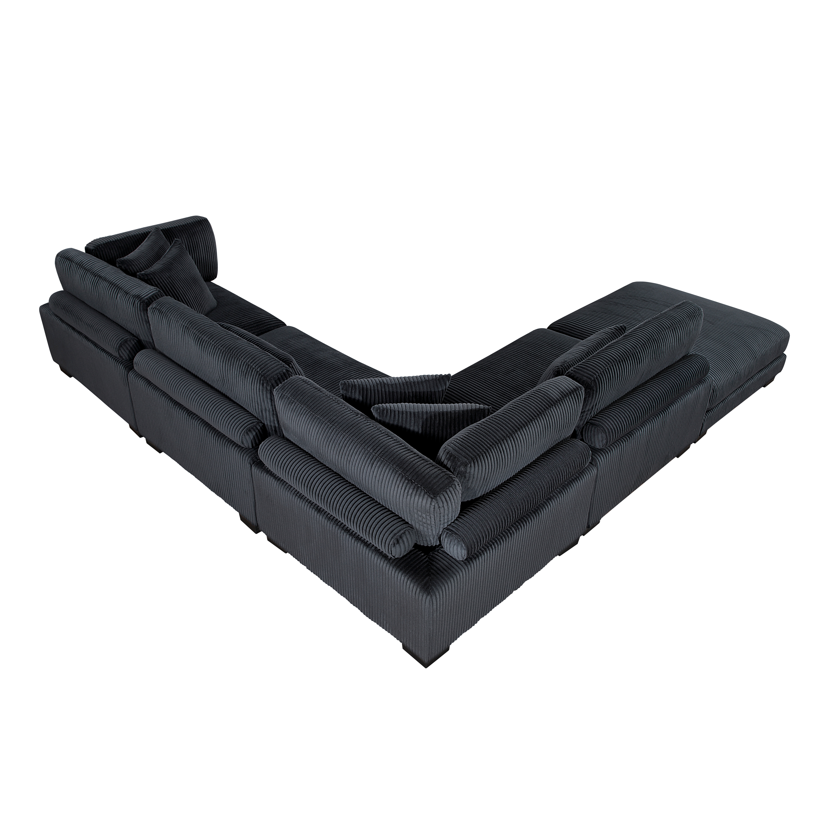 Homelegance Traverse 5-Piece Sectional Sofa with Ottoman