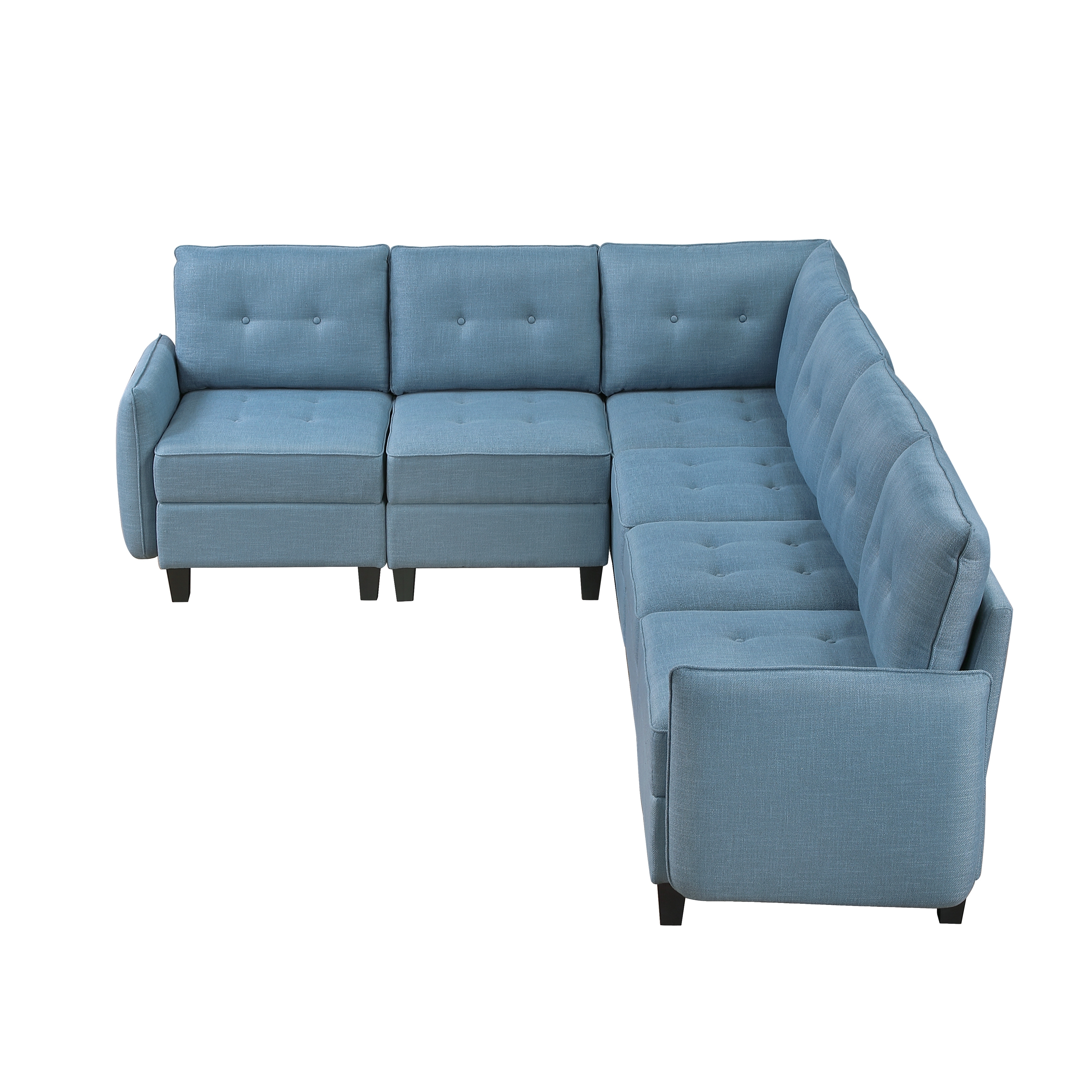 6-Piece Sectional Sofa with Storage