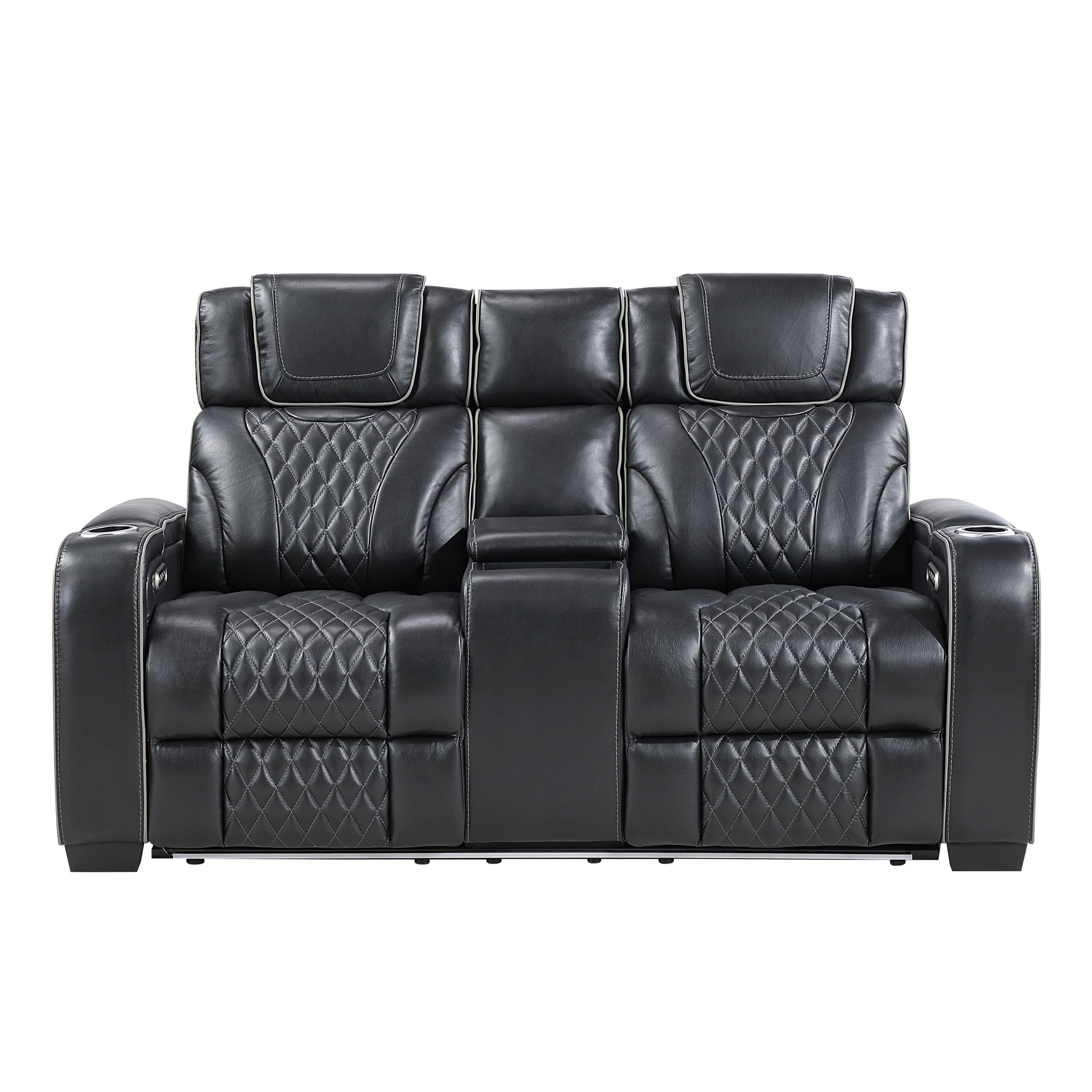 Power Reclining Loveseat with LED Lights