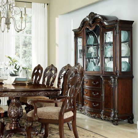 3-Door Dining Server and Hutch