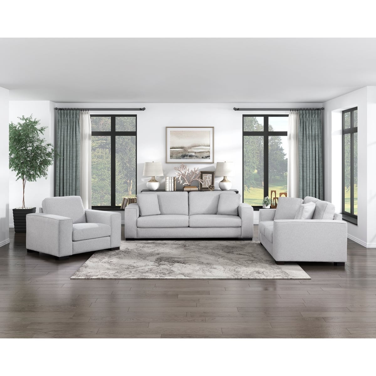 Homelegance Solaris Upholstered Loveseat