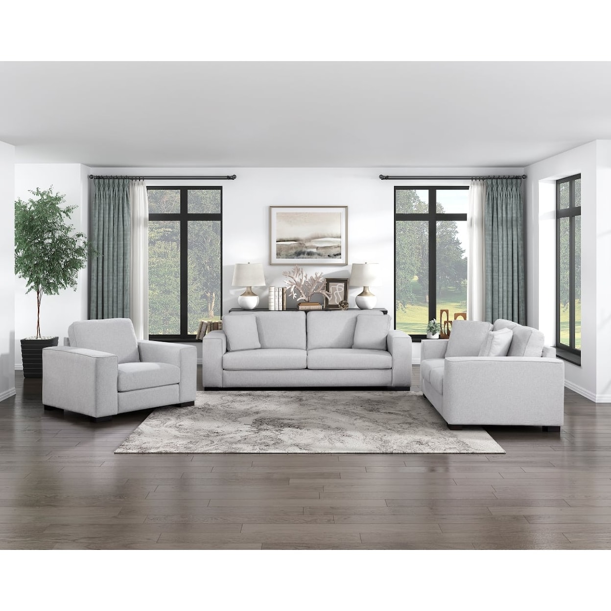 Homelegance Furniture Solaris Stationary Sofa