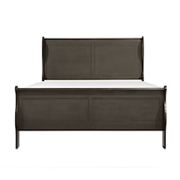 Transitional King Sleigh Bed