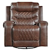 Homelegance Furniture Putnam Swivel Glider Reclining Chair