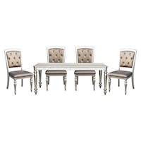 Glam Five-Piece Dining Room Set