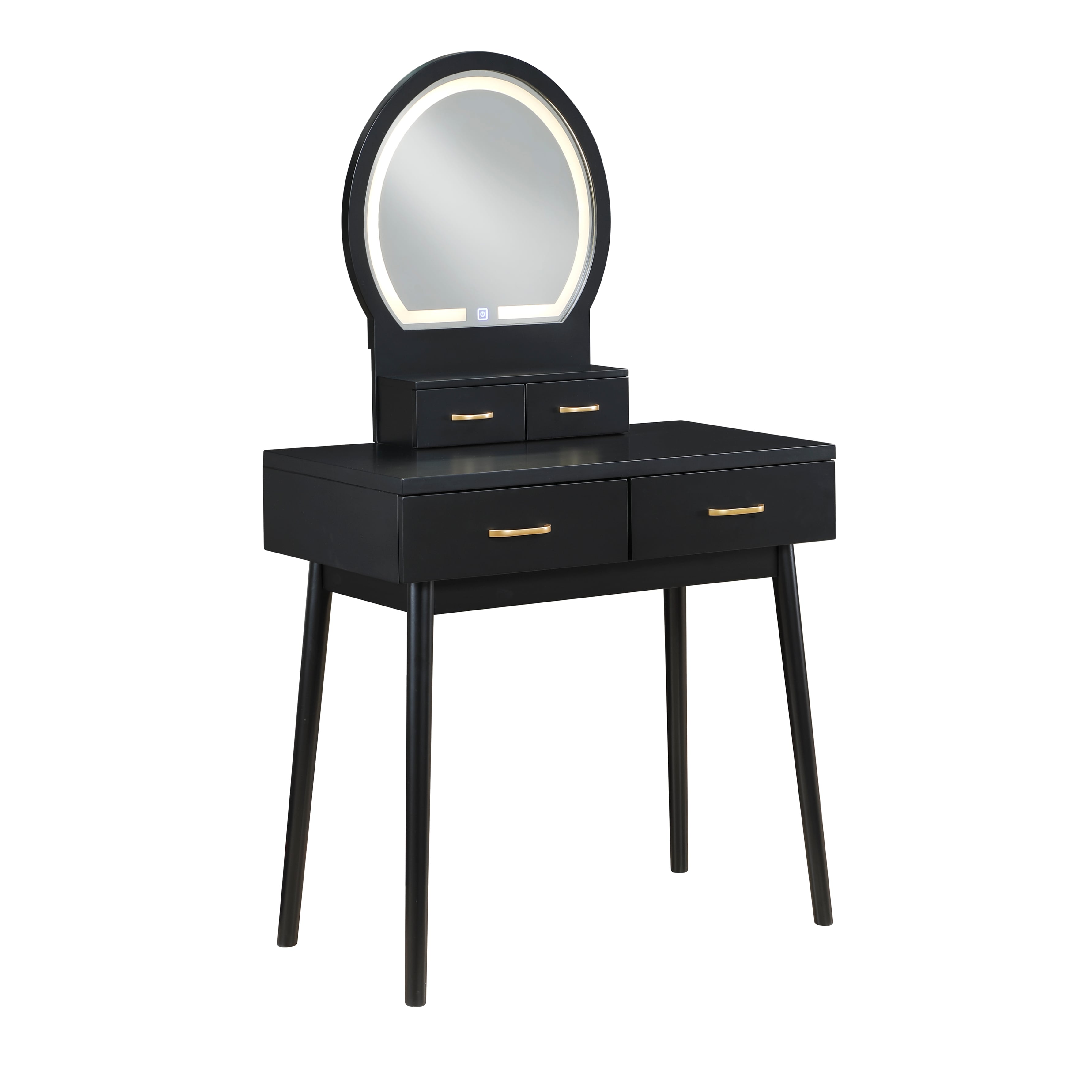 4-Drawer Vanity and Stool Set