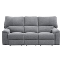 Contemporary Reclining Sofa with Power Headrests