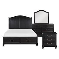 Transitional 4-Piece Queen Bedroom Set