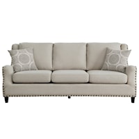 Transitional Sofa with Nailhead Trim