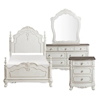 Traditional 4-Piece Twin Bedroom Set