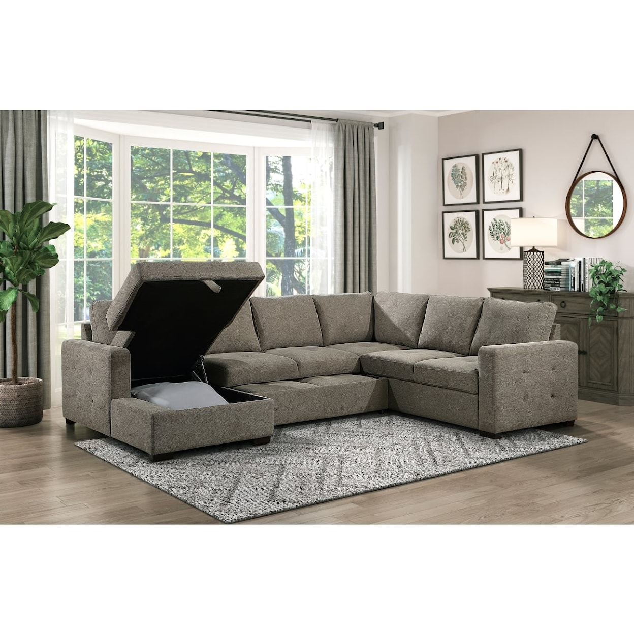 Homelegance Furniture Elton 3-Piece Sectional