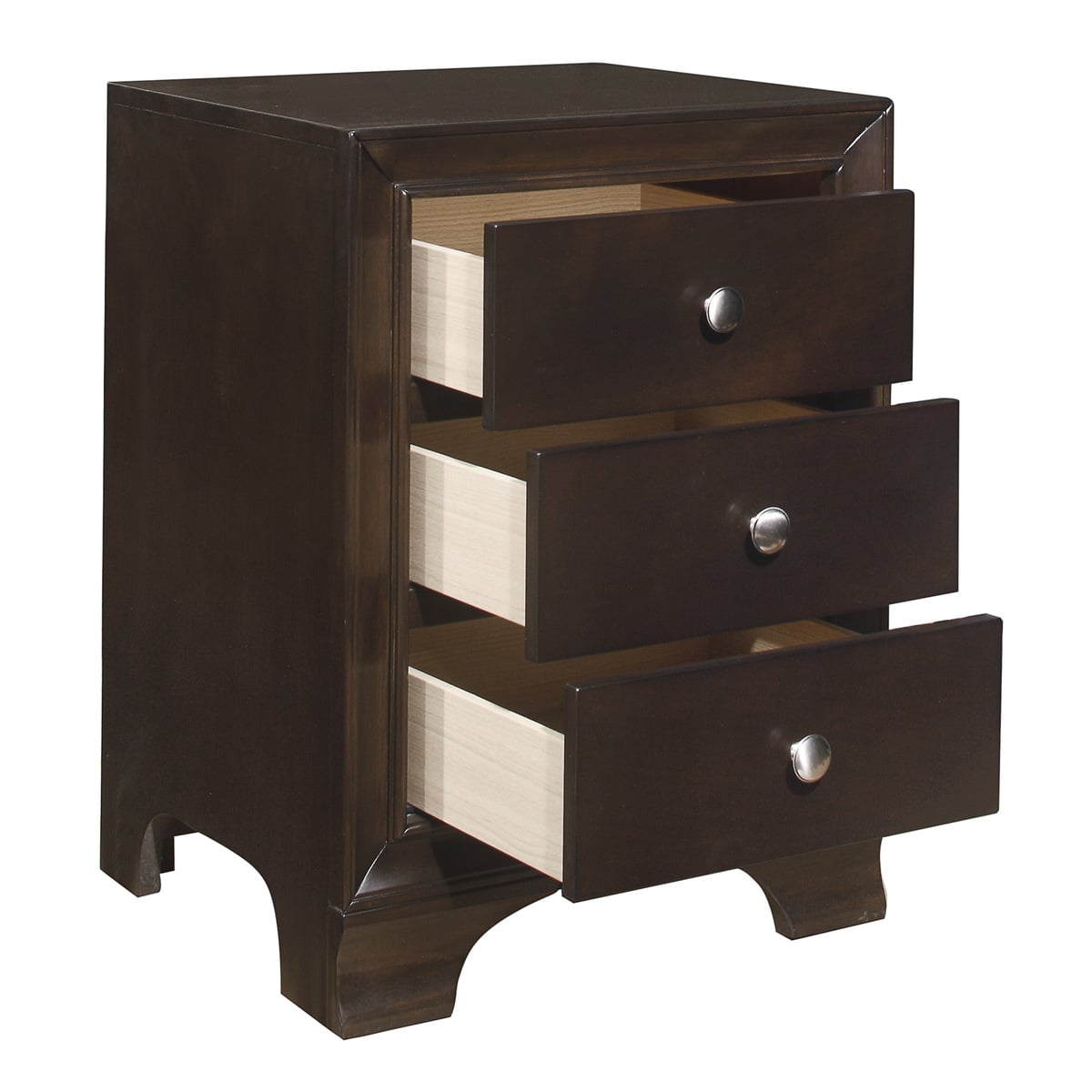 Homelegance Centralia 3-Drawer Nightstand