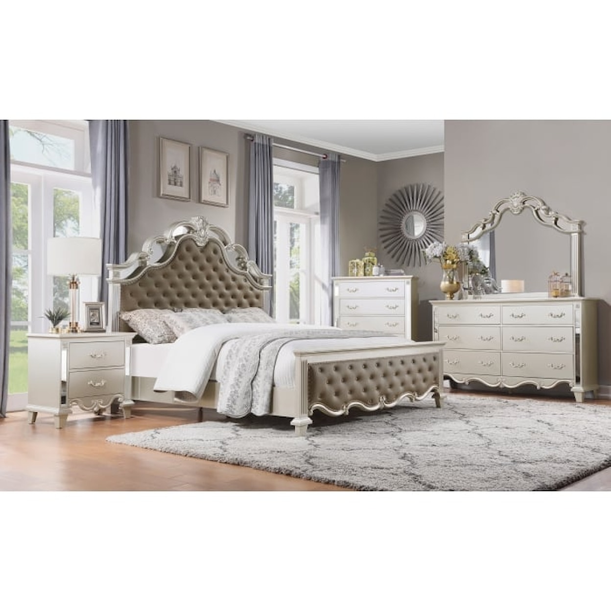 Homelegance Ever 4-Piece Queen Bedroom Set