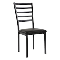 Contemporary Dining Side Chair with Ladder Back