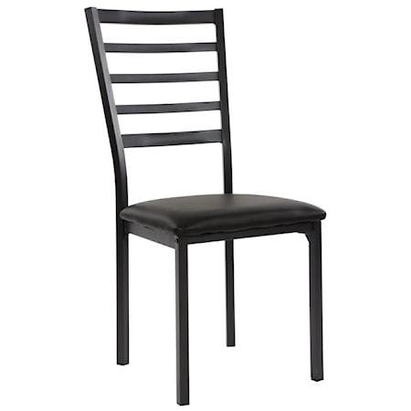 Contemporary Dining Side Chair with Ladder Back