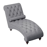 Traditional Chaise with Tufting