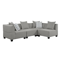 Contemporary 4-Piece Modular Sectional