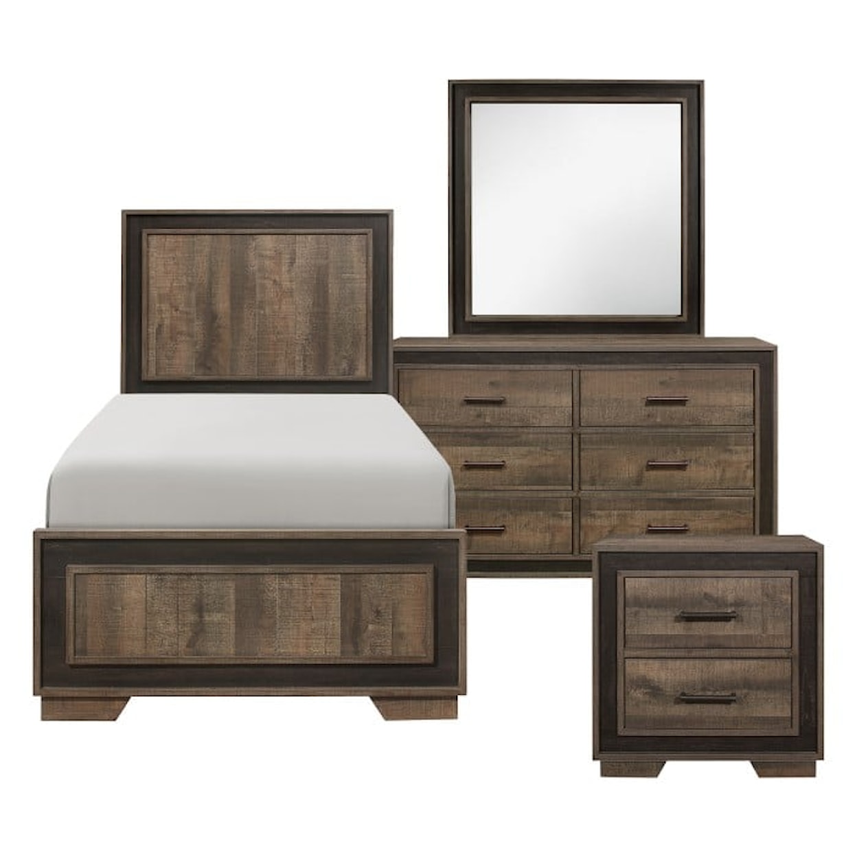 Homelegance Furniture Ellendale 4-Piece Twin Bedroom Set