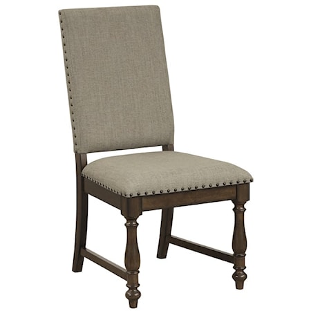 Traditional Side Chair with Nailhead Trim
