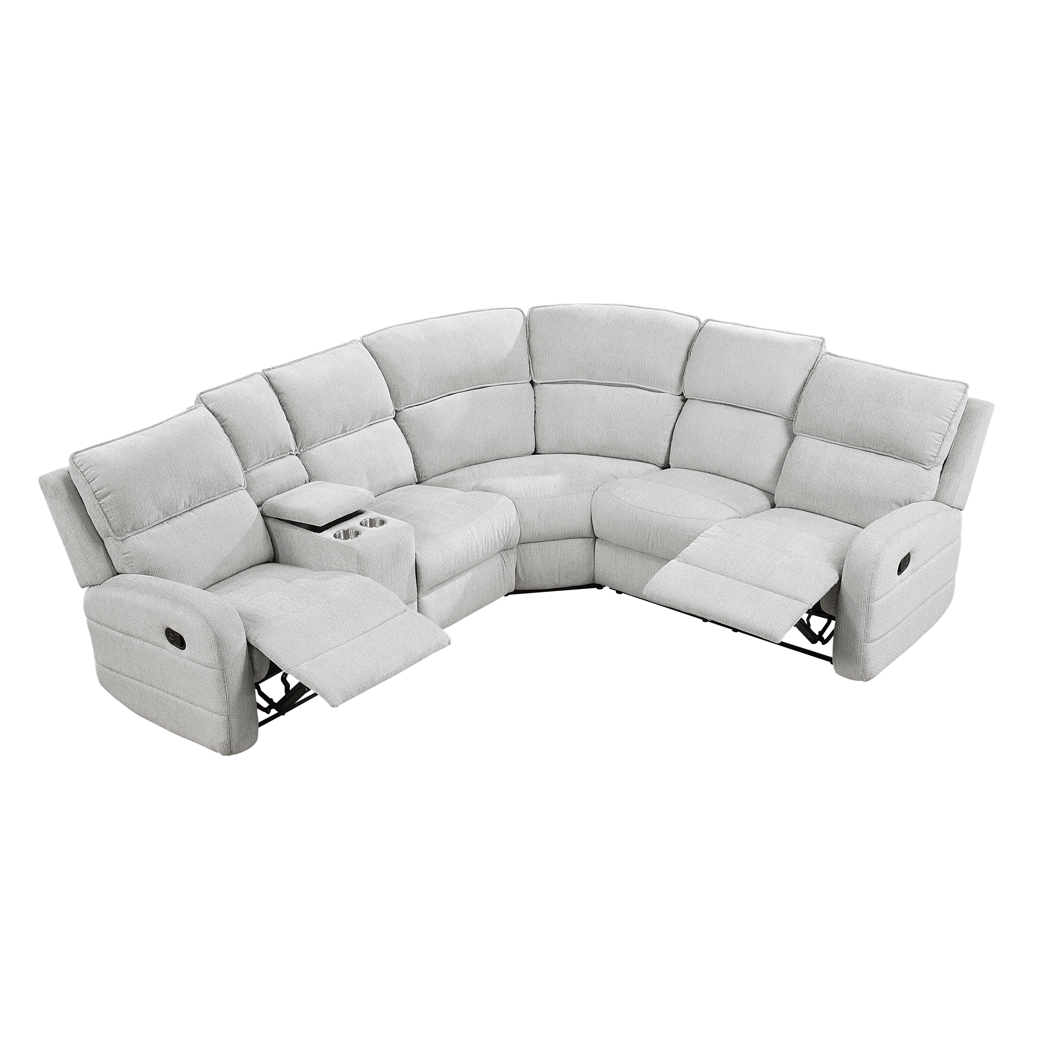 3-Piece Manual Reclining Sectional Sofa