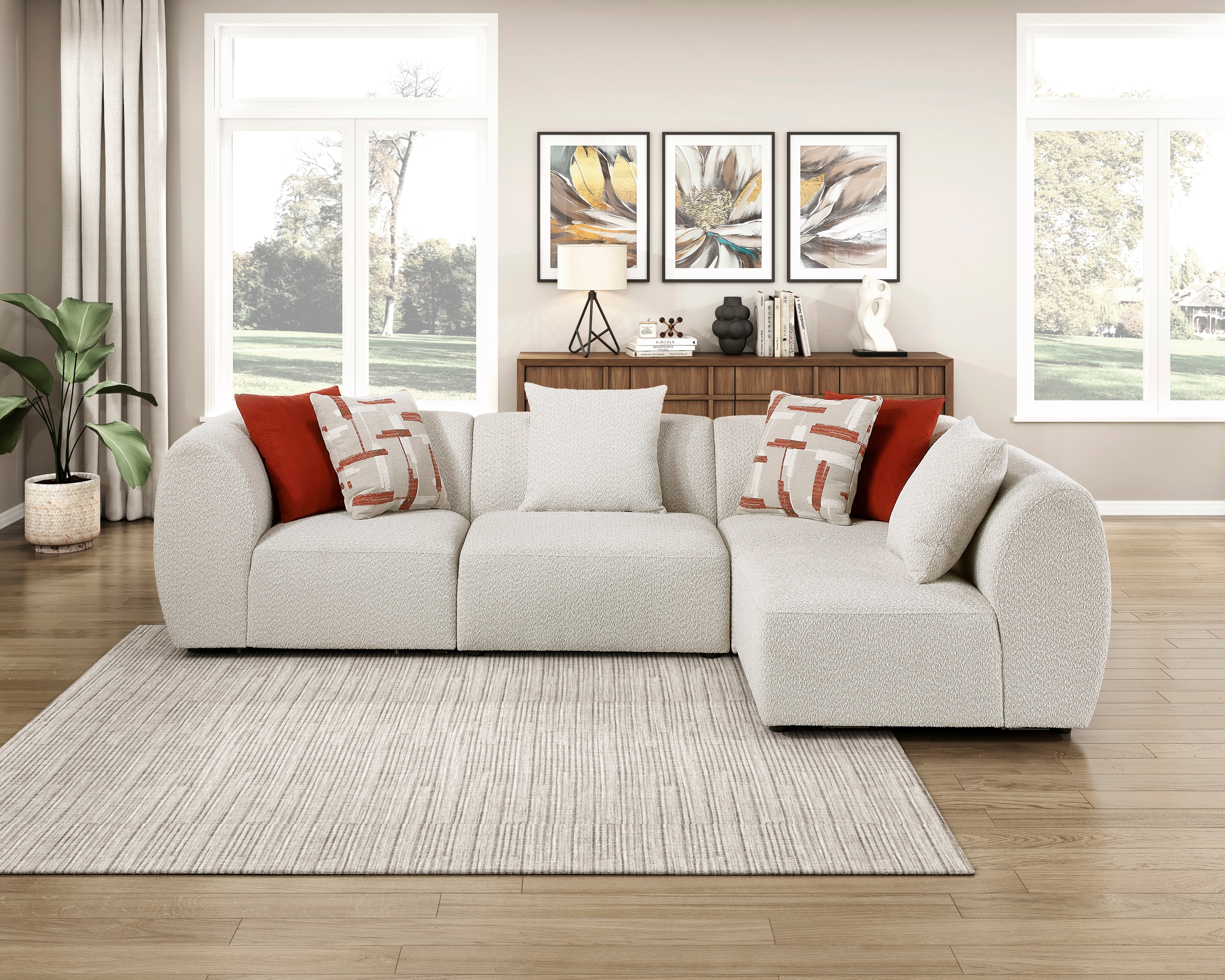 Homelegance Franz 4-Piece Sectional Sofa