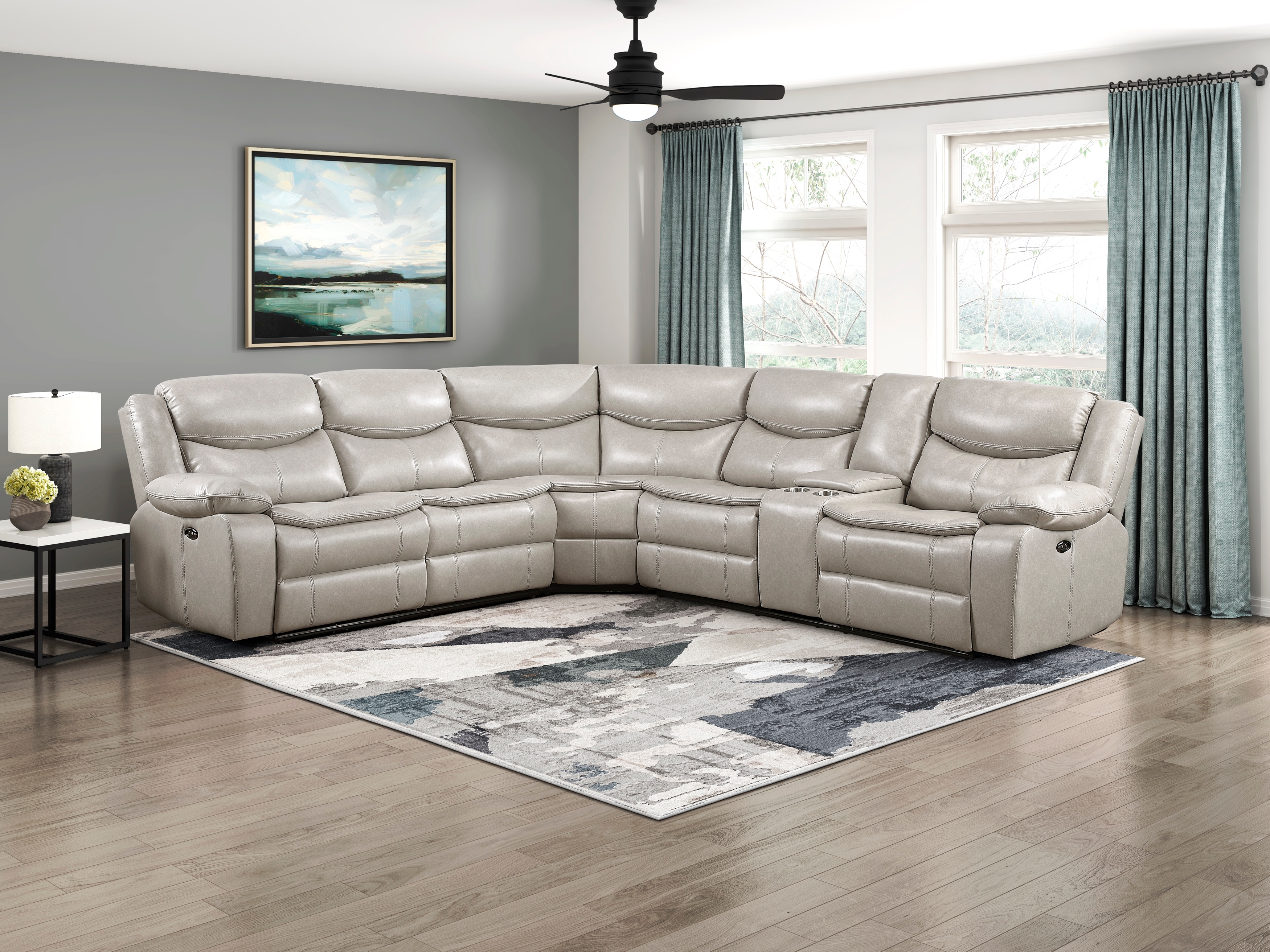Homelegance Fargo 3-Piece Power Reclining Sectional