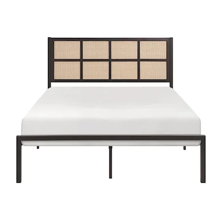 Transitional Queen Platform Bed