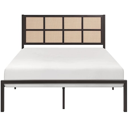 Transitional Queen Platform Bed