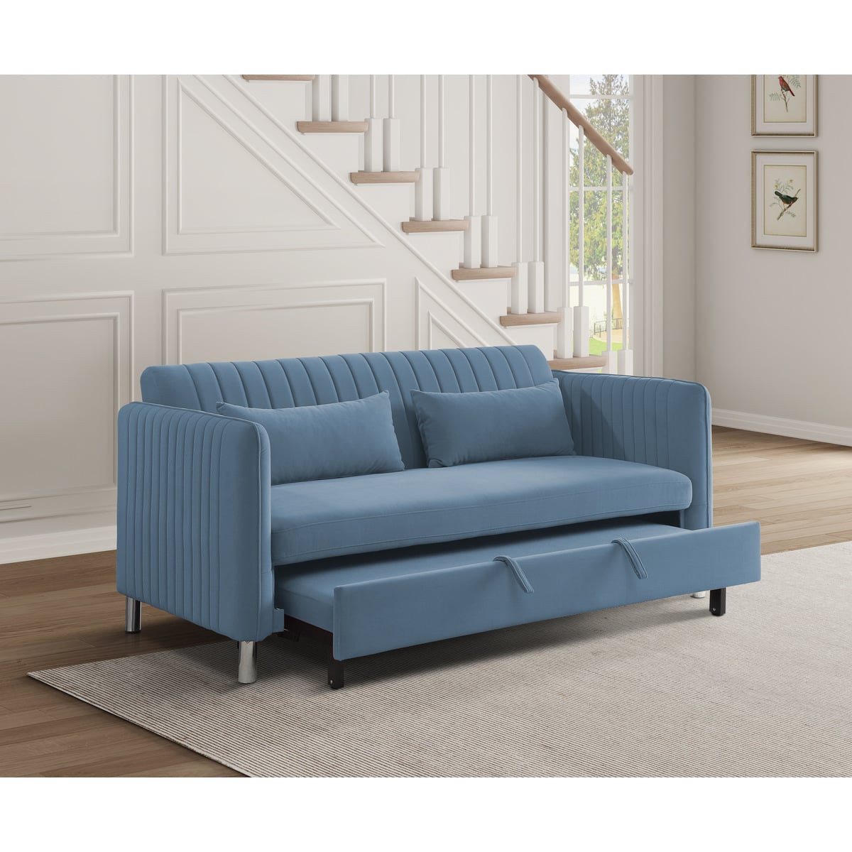 Homelegance Greenway Convertible Studio Sofa with Pull-out Bed