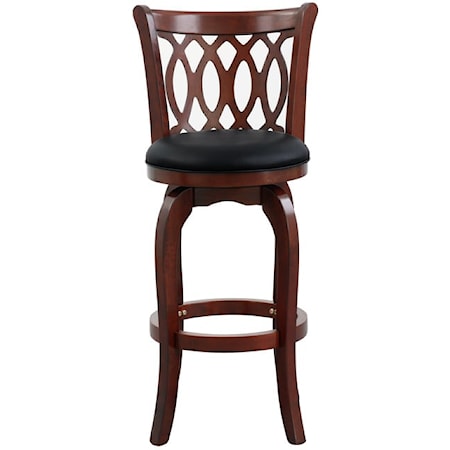 Transitional Barstool with Swiveling Seat