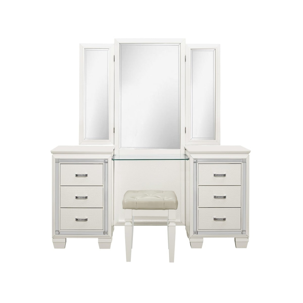 Homelegance Furniture Allura Vanity Dresser with Mirror