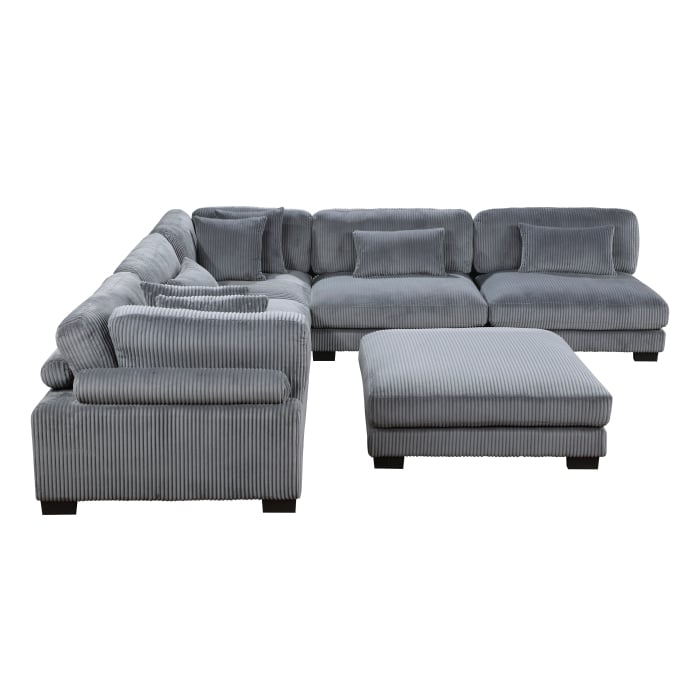 Homelegance Traverse 6-Piece Sectional Sofa with Ottoman
