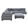 Homelegance Traverse 6-Piece Modular Sectional with Ottoman