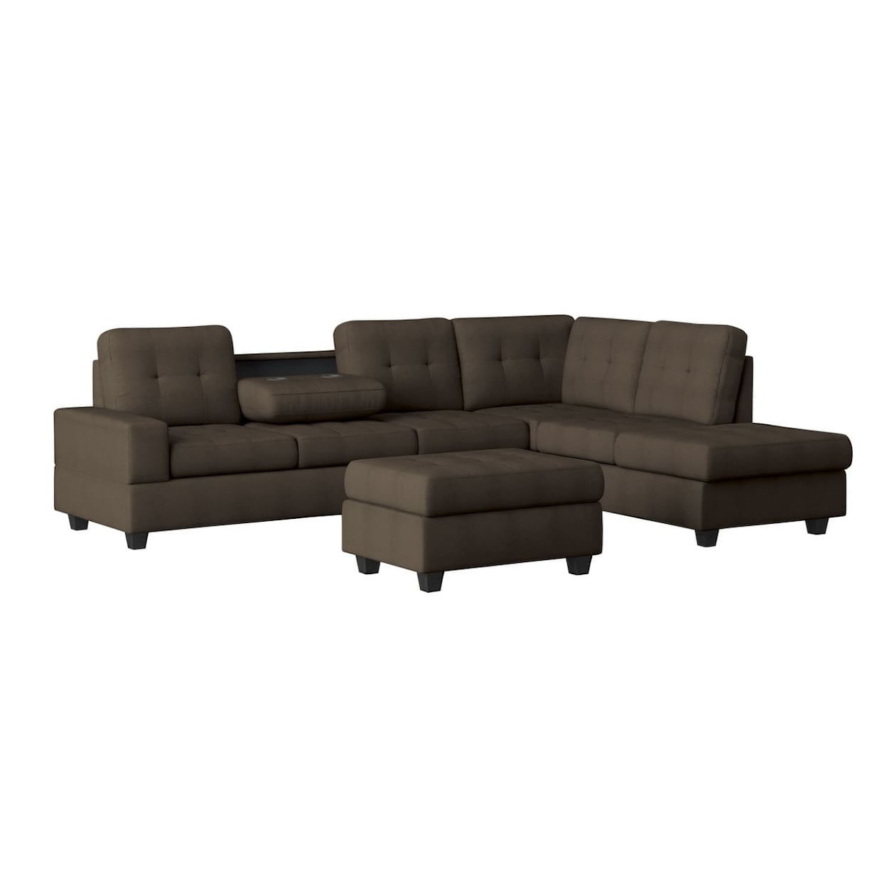 Homelegance Furniture Maston 2-Piece Reversible Sectional Sofa