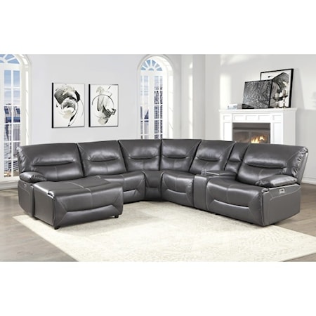 6-Piece Power Reclining Sectional Sofa