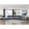 Homelegance Furniture Traverse 5-Piece Modular Sectional with Ottoman