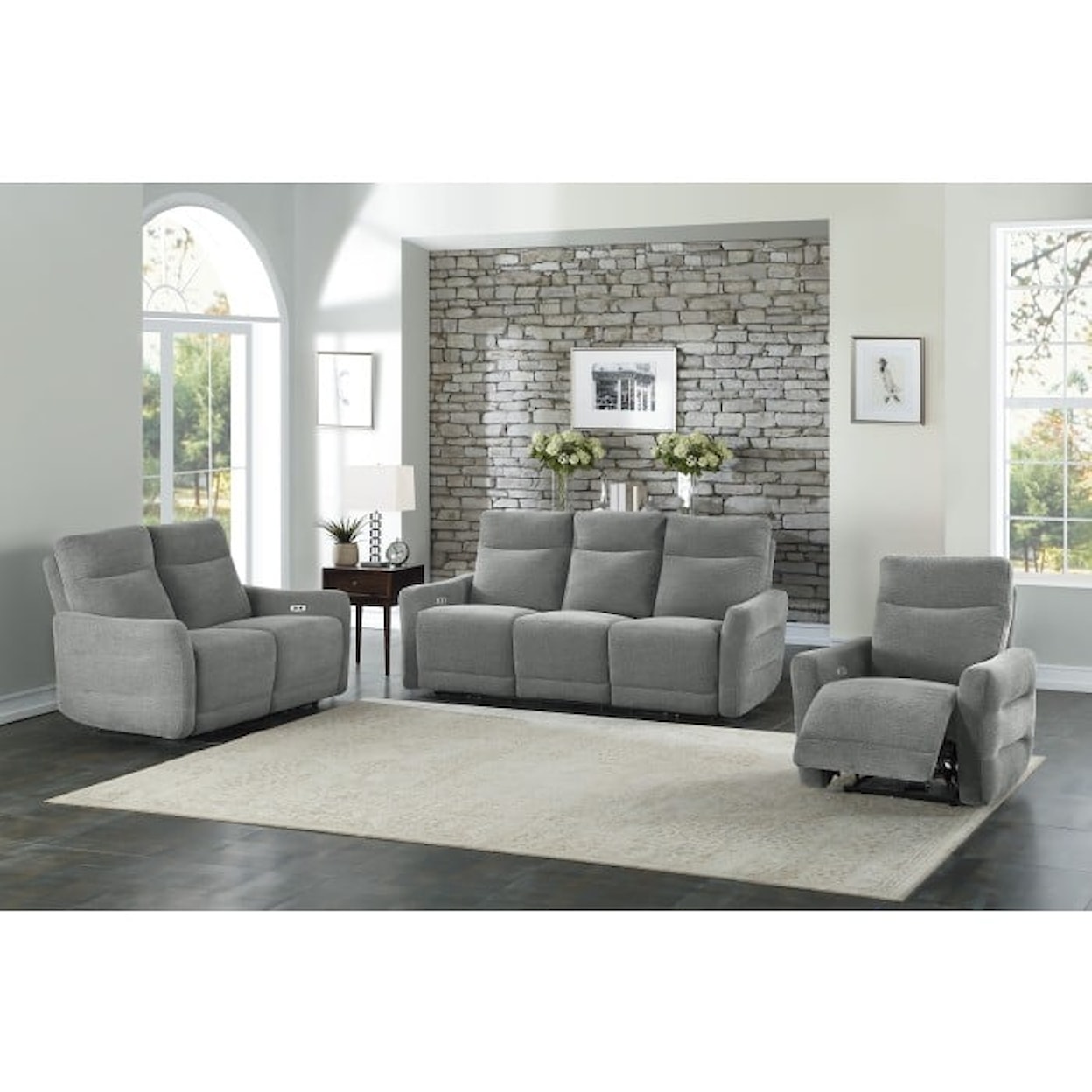 Homelegance Furniture Edition 2-Piece Power Reclining Living Room Set