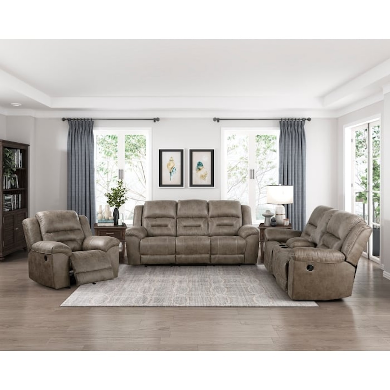 Homelegance Hazen Double Reclining Sofa