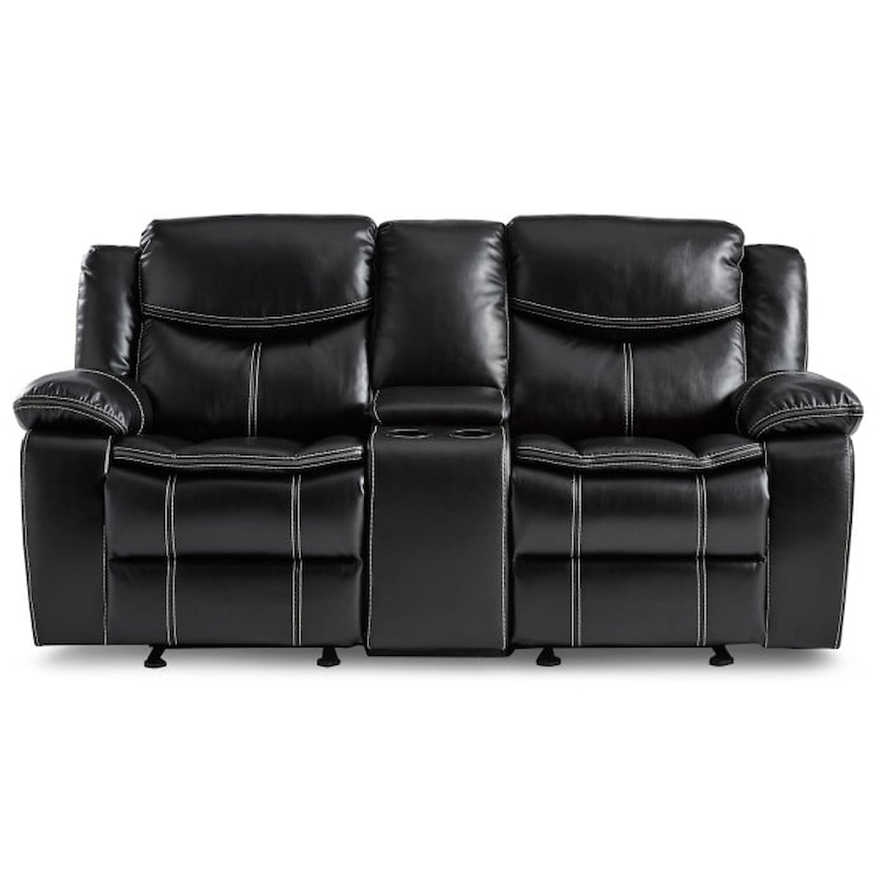 Homelegance Furniture Bastrop Double Glider Reclining Loveseat