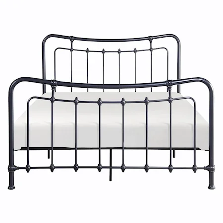 Traditional Queen Metal Platform Bed