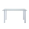 Homelegance Florian Dining Table with Glass Table Top