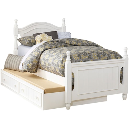 Full Platform Bed with Twin Trundle