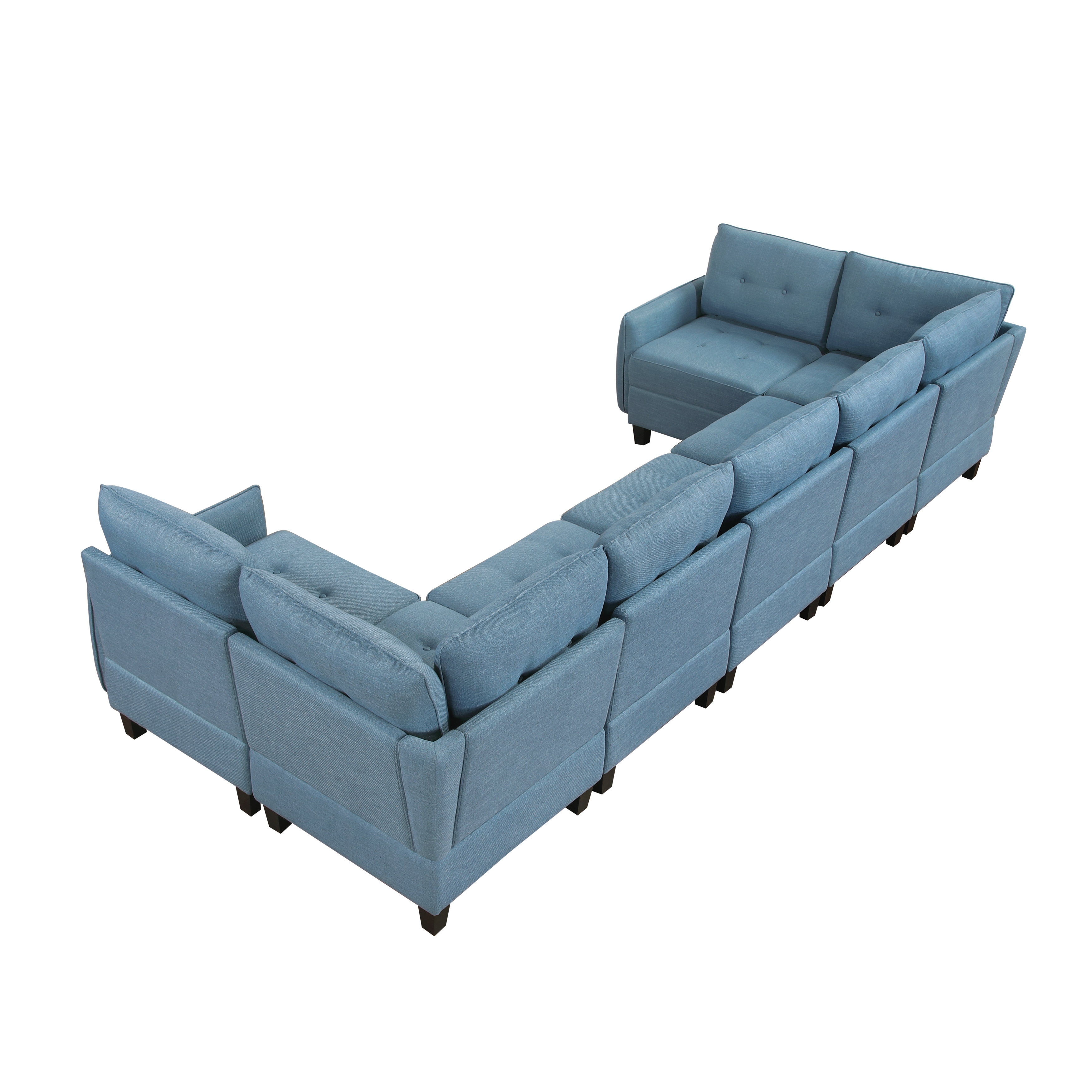 7-Piece Sectional Sofa with Storage