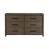 Homelegance Furniture Cambridge 6-Drawer Dresser