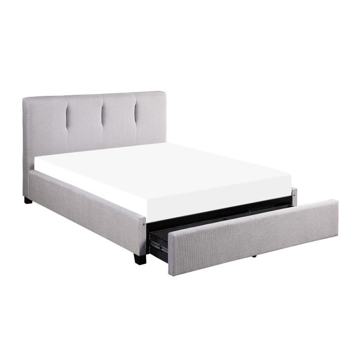 Queen Bed with Footboard Storage
