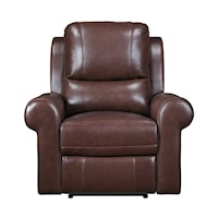 Transitional Power Reclining Chair with Power Headrest