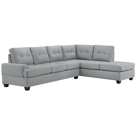 2-Piece Reversible Sectional Sofa